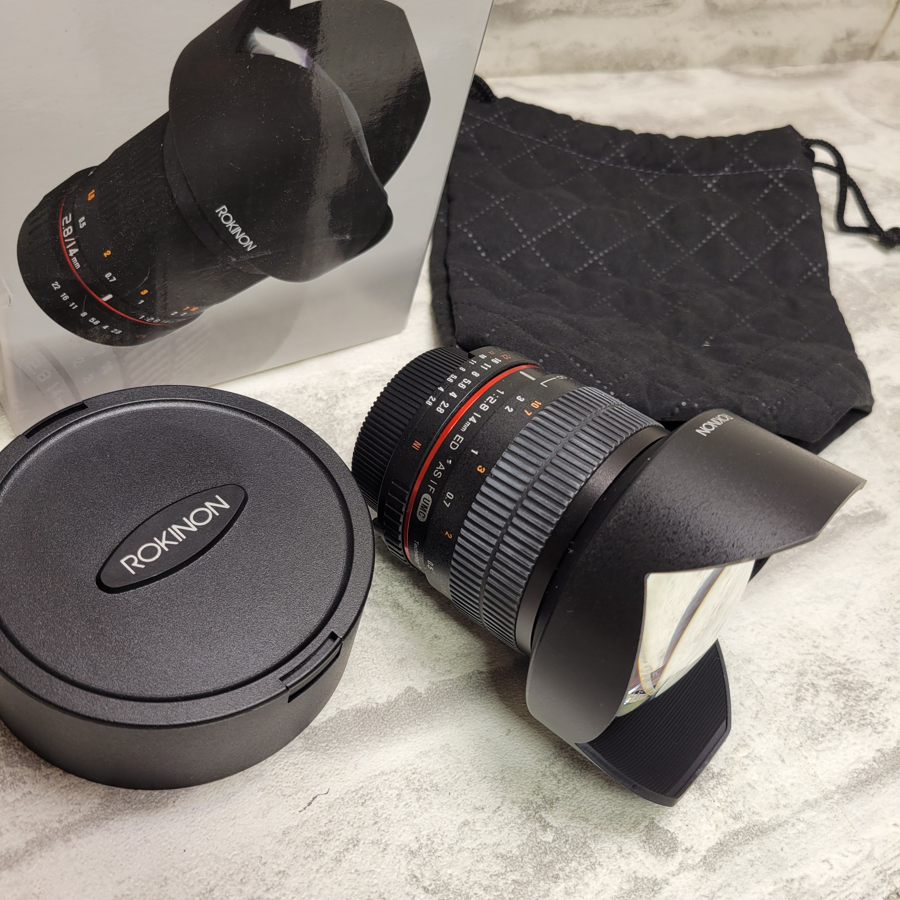Rokinon 14mm f/2.8 Ultra Wide Angle Fixed Lens w/ Built-in AE Chip for Nikon (7685195661550)